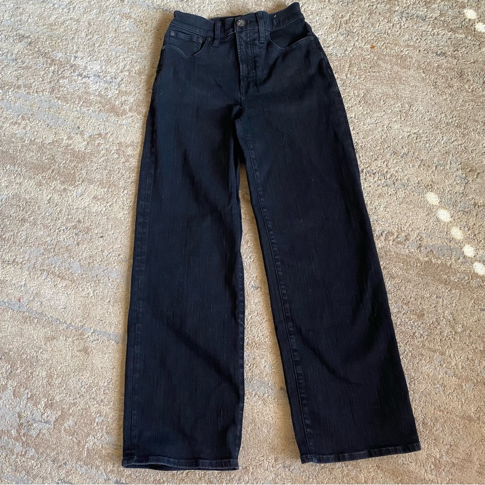 Madewell Black Wide Leg Jeans